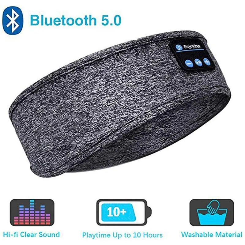 (ONLY UNITED STATES) Fone Bluetooth Earphones Sports Sleeping Headband Elastic Wireless Headphones Music Eye Mask Wireless Bluetooth Headset Headband