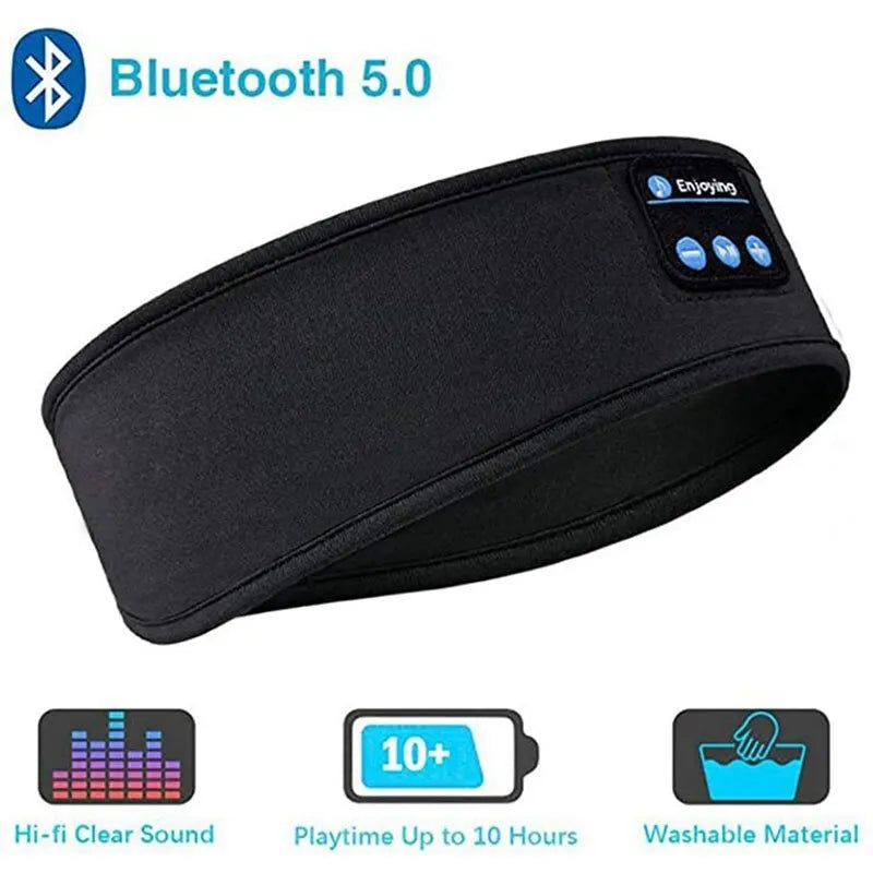 (ONLY UNITED STATES) Fone Bluetooth Earphones Sports Sleeping Headband Elastic Wireless Headphones Music Eye Mask Wireless Bluetooth Headset Headband