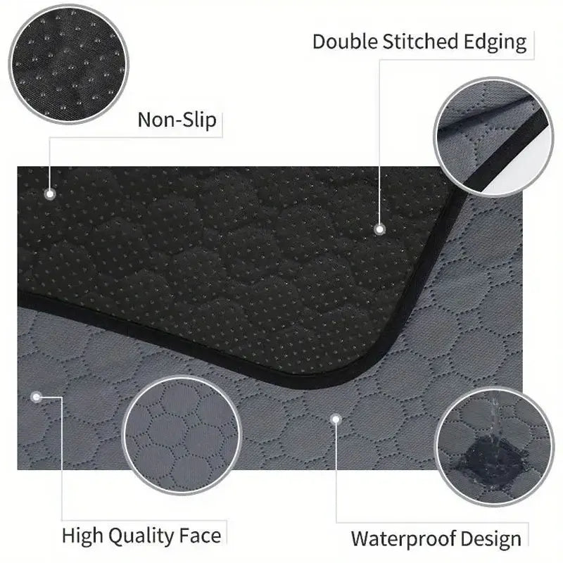 Dog Pee Pad Reusable Washable Dog Urine Mat Car Seat Floor Sofa Waterproof Absorbent Puppy Cat Training Diaper Mat (note sizes have been reported to be smaller)