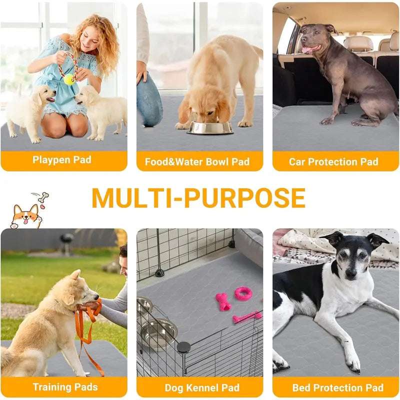 Dog Pee Pad Reusable Washable Dog Urine Mat Car Seat Floor Sofa Waterproof Absorbent Puppy Cat Training Diaper Mat (note sizes have been reported to be smaller)