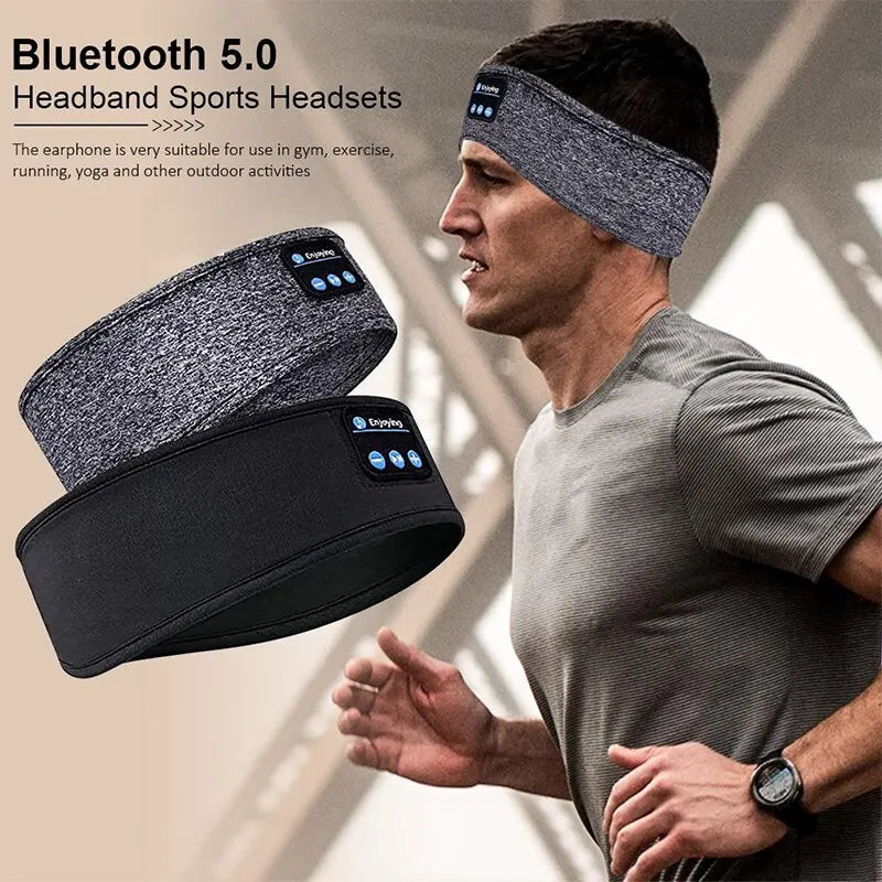 (ONLY UNITED STATES) Fone Bluetooth Earphones Sports Sleeping Headband Elastic Wireless Headphones Music Eye Mask Wireless Bluetooth Headset Headband